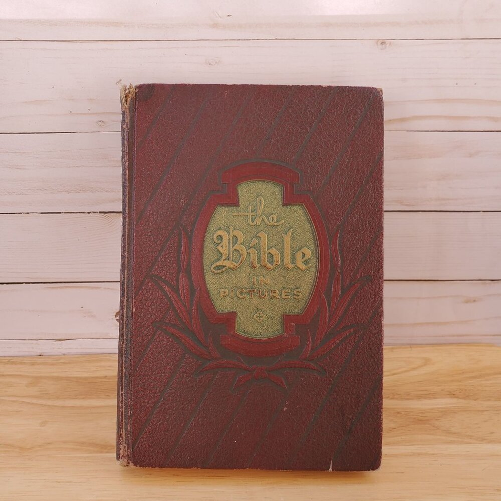 The Bible In Pictures Hardcover Greystone Press 1956 Ed. Illustrated Religious